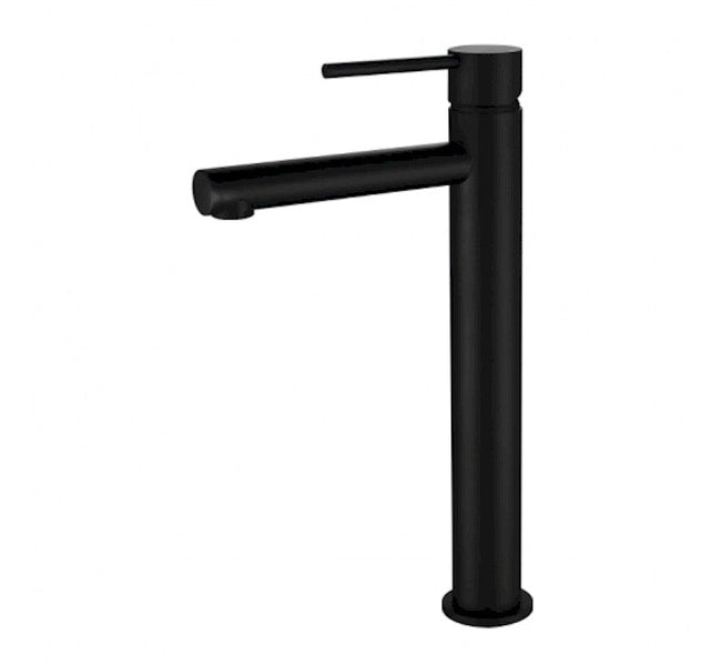 Modern National Star Mini High Rise Basin Mixer Matt Black | The Blue Space
