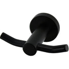 Modern National Mirage Robe Hook Double Matte Black | The Blue Space