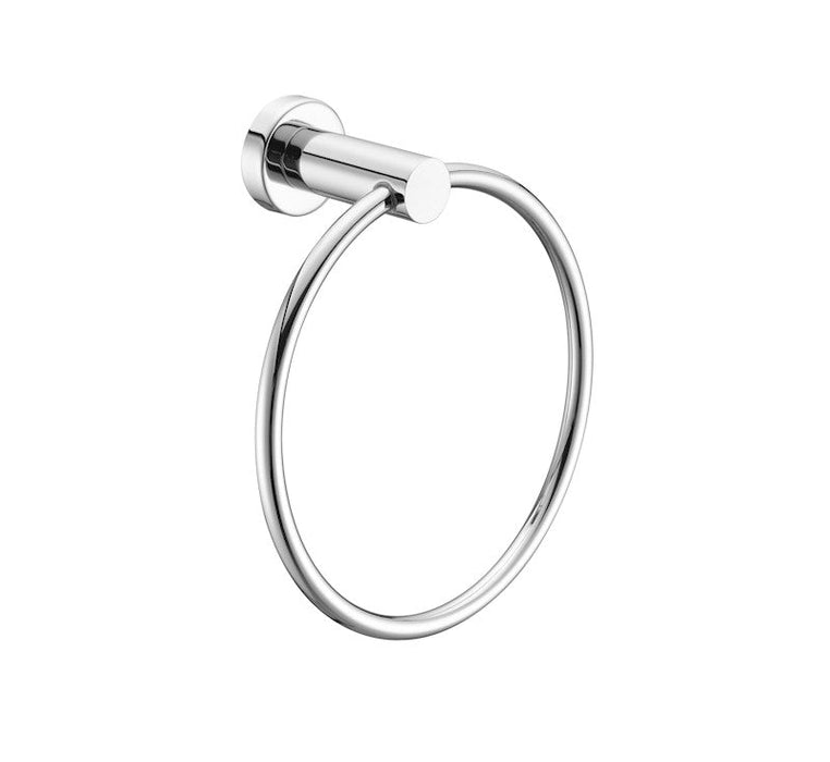 Nero Mecca Hand Towel Ring Chrome | The Blue Space