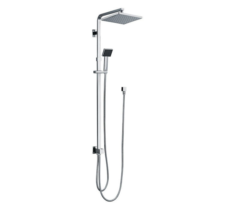 Chao Twin Exposed Rail Shower System 2 Hose Chrome bathroom shower — The Blue Space