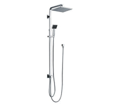 Modern National Chao Twin Exposed Rail Shower System 2 Hose - Chrome | The Blue Space