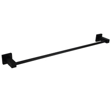 Modern National Luxe Black Single Towel Rail Matte Black | The Blue Space