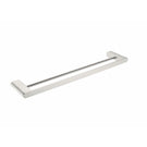Nero Bianca Double Towel Rail 600mm Brushed Nickel | The Blue Space