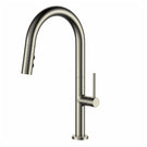 Modern National Bentley Pullout Kitchen Mixer 2 button Brushed Nickel | The Blue Space