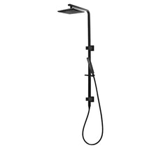 Modern National Chao Twin Exposed Rail Shower System ABS Head - Matte Black | The Blue Space