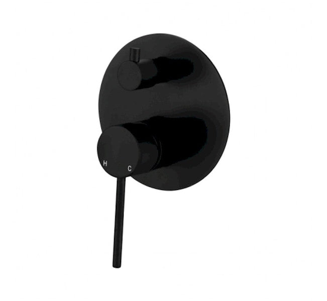 Modern National Star Mini Shower Diverter Mixer Black | The Blue Space