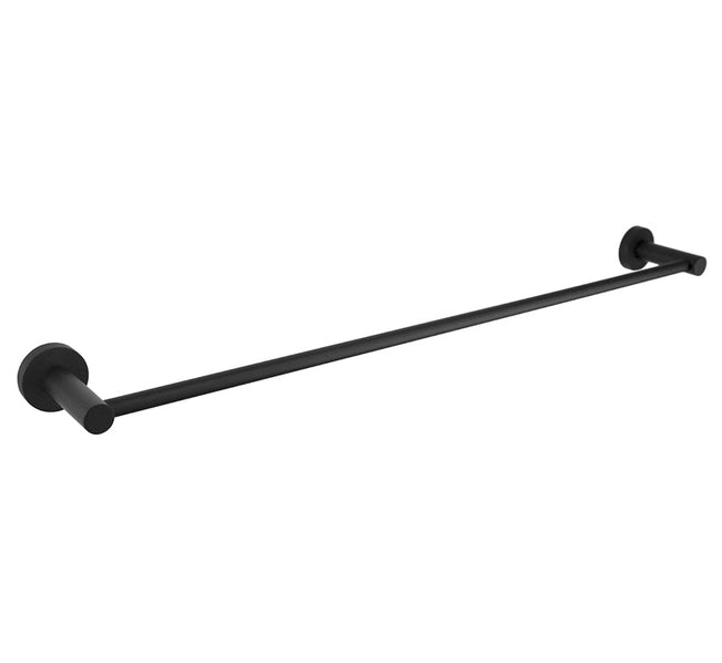 Modern National Mirage Single Towel Rail Matte Black | The Blue Space