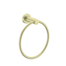 Nero Mecca Hand Towel Ring Brushed Gold | The Blue Space