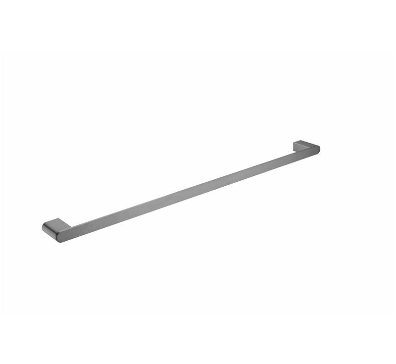 Nero Bianca Single Towel Rail 800mm Gun Metal