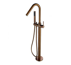 Modern National Free Standing Bath Mixer Champagne | The Blue Space