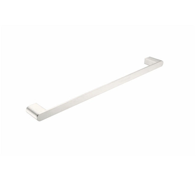 Nero Bianca Single Towel Rail 600mm Brushed Nickel | The Blue Space
