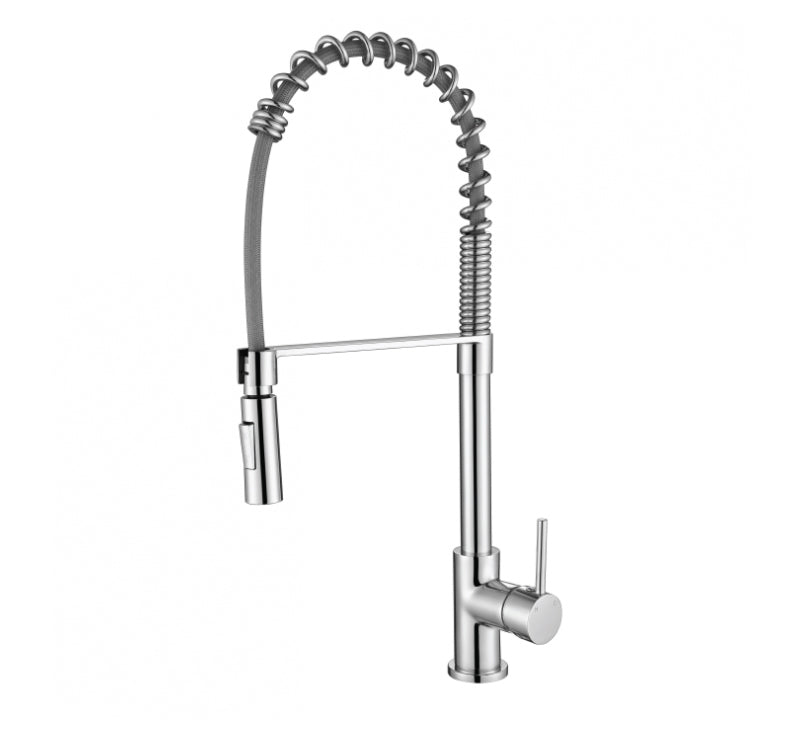 Kasper Spring Kitchen Mixer Chrome