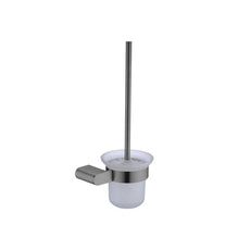 Nero Bianca Toilet Brush Holder Gun Metal Grey | The Blue Space