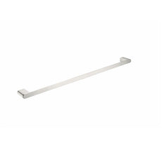 Nero Bianca Single Towel Rail 800mm Brushed Nickel | The Blue Space