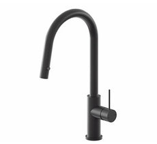 Nero Mecca Pull Out Sink Mixer With Vegie Spray Matte Black | The Blue Space