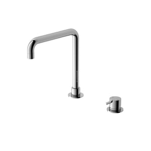 Nero Mecca Hob Basin Mixer Square Swivel Spout Chrome