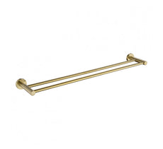 Modern National Mirage Double Towel Rail 600mm, Brushed Bronze | The Blue Space