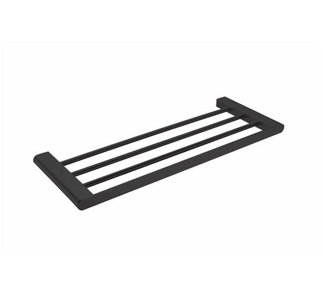 Nero Bianca Towel Rack Matte Black | The Blue Space