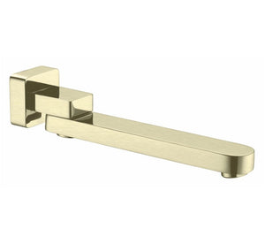 Nero Bianca Swivel Bath Spout Brushed Gold