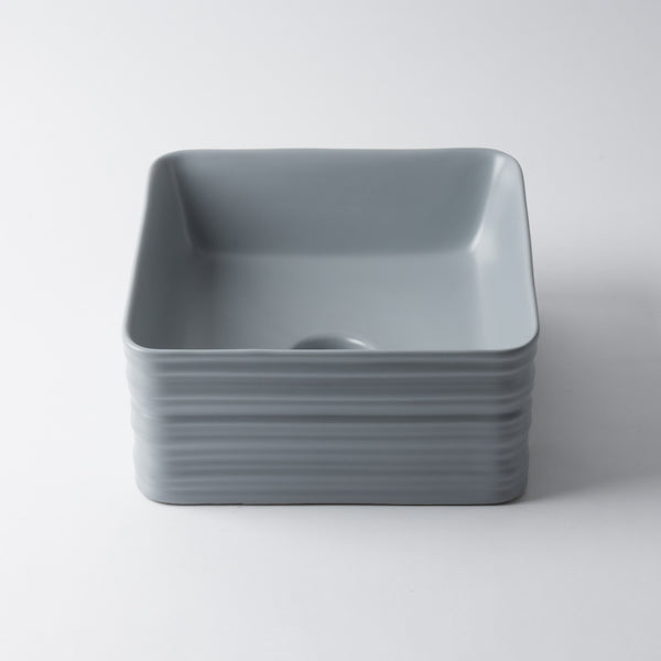 Eight Quarters Willow Square Basin - Grey | The Blue Space