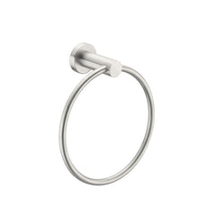 Nero Mecca Hand Towel Ring Brushed Nickel | The Blue Space