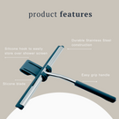 Indigo Ciara Shower Squeegee Stainless Steel product features | The Blue Space