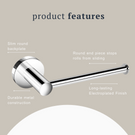 Indigo Ciara Toilet Roll Holder Chrome product features | The Blue Space