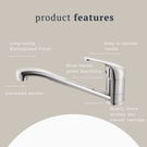Indigo Elite Sink Mixer Chrome product features | The Blue Space