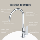 Indigo Savina Sink Mixer Chrome product features | The Blue Space 
