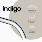 Indigo Alisa Bath/Basin 220mm Spout Chrome | Australian designed taps at The Blue Space