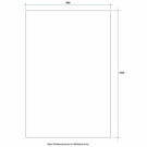 Technical Drawing: JS1280GT Thermogroup Rectangle Polished Edge Mirror