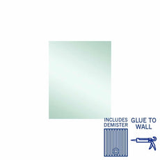 Thermogroup Rectangle Polished Edge Mirror with Demister - Glue | The Blue Space