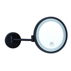 Thermogroup Ablaze 3x Magnifying Mirror with Cool Light - Matte Black Online at The Blue Space
