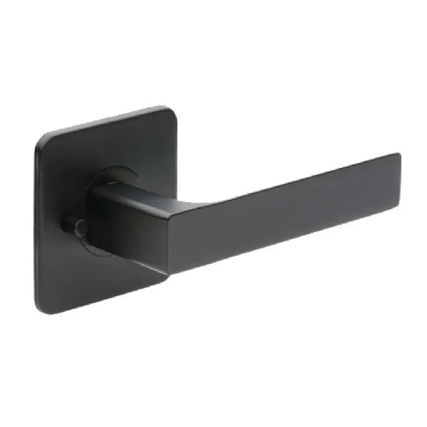Lane Matte Black Evie Privacy Lever Door Handle Set