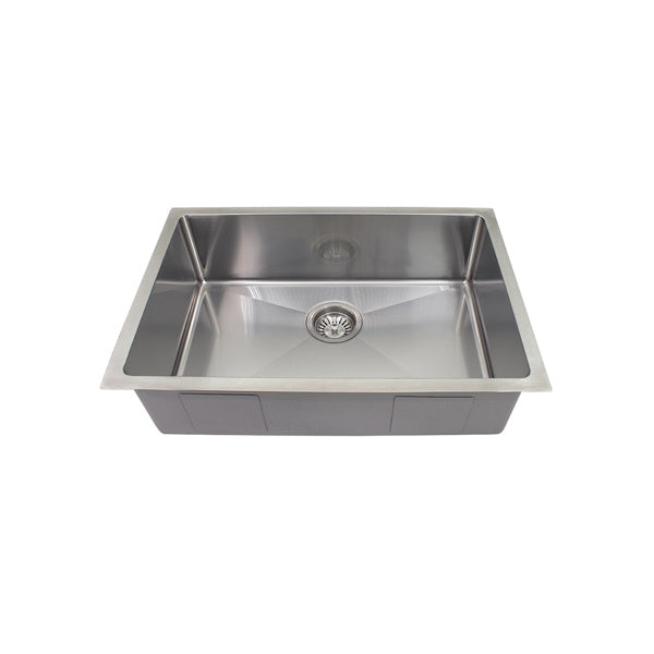Modern National Single Bowl Sink, Round Corner Round Waste | The Blue Space