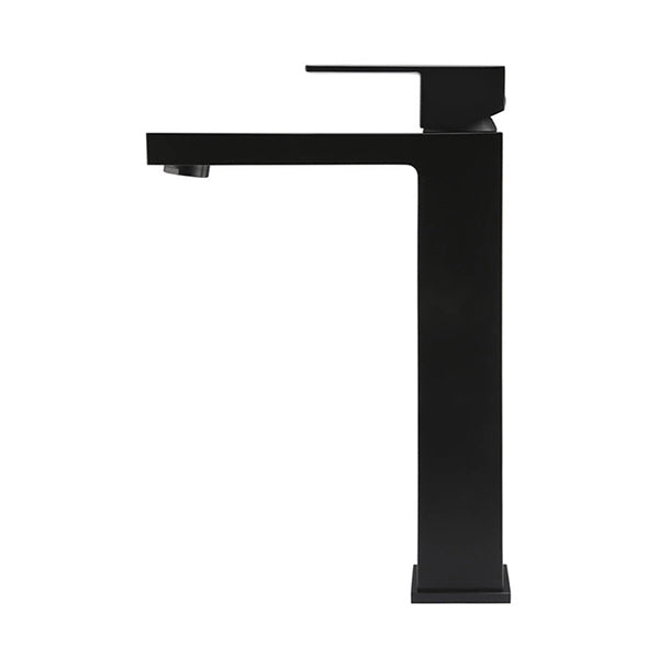 Meir Square Tall Matte Black Basin Mixer - The Blue Space