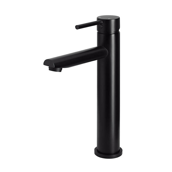 Meir Round Tall Basin Mixer Tap Matte Black - The Blue Space