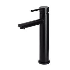 Meir Round Tall Matte Black Basin Mixer - The Blue Space