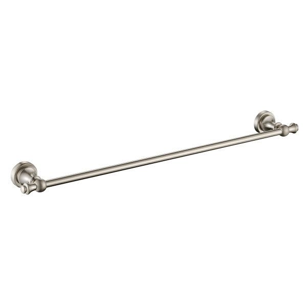 Modern National Medoc Single Towel Rail Brushed Nickel | The Blue Space