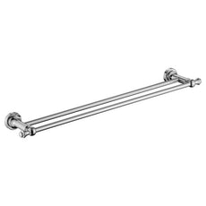 Modern National Medoc Double Towel Rail Assorted Chrome | The Blue Space