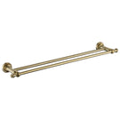 Modern National Medoc Double Towel Rail Brushed Bronze | The Blue Space