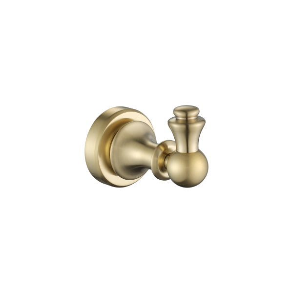 Medoc Single Robe Hook Brushed Bronze | The Blue Space