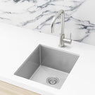 Meir Single Bowl PVD Kitchen Sink 440mm - Brushed Nickel online at The Blue Space
