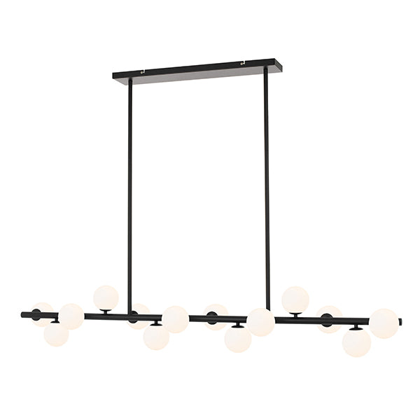 Telbix Moran G9 14 Light Pendant Black | Huge pendant lights online at The Blue Space