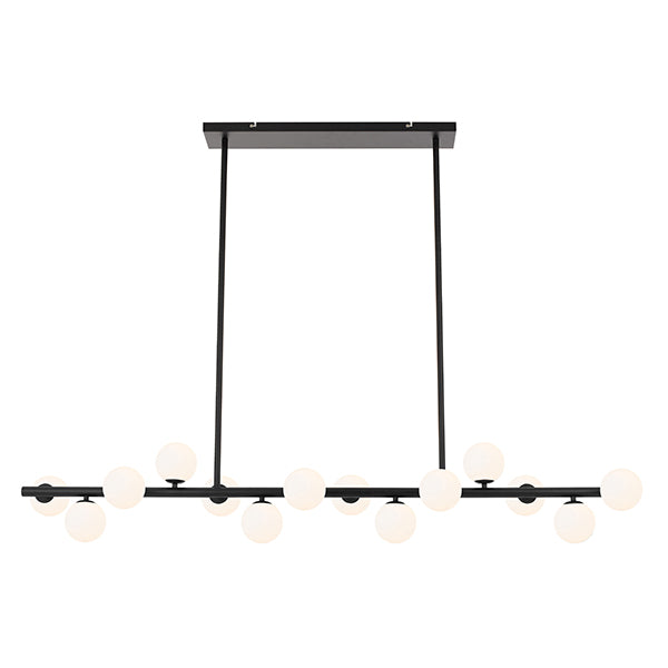 Telbix Moran G9 14 Light Pendant Black | Big pendant lights online at the blue space