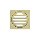 Meir Square Floor Grate Shower Drain 80mm Outlet - Gold online at the Blue Space