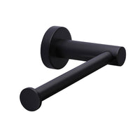 Meir Round Matte Black Toilet Roll Holder - The Blue Space