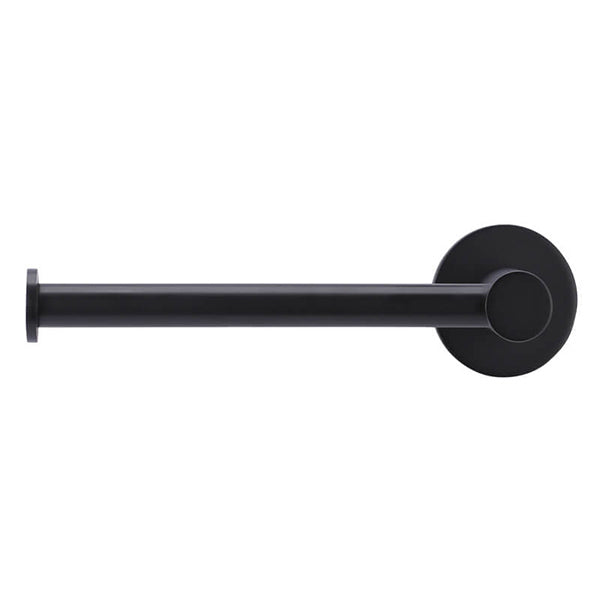 Meir Round Matte Black Toilet Roll Holder - The Blue Space