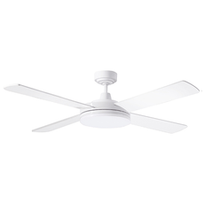 Martec Razor 52" 132cm Ceiling Fan with 28W LED CCT Light White online at The Blue Space