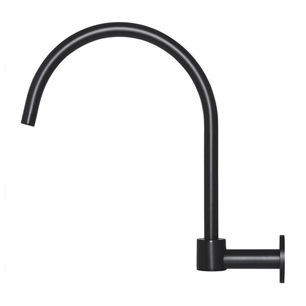 Meir Round Matte Black High Rise Spout Side View - The Blue Space